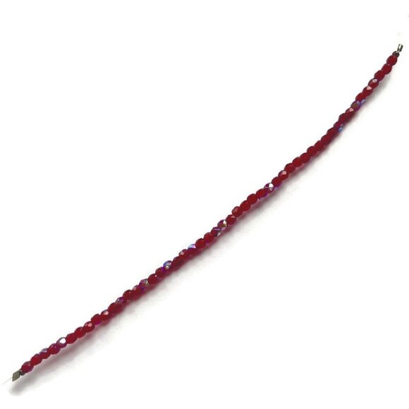 AS Low as $2 Ruby Red AB Rondelle Fire Polish Czech Beads 2.5mm (50) - Picture 3 of 3